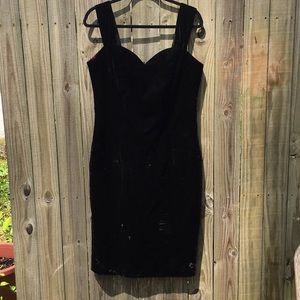 Vintage Black Velvet dress
